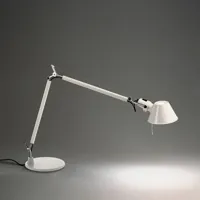 artemide -   lampe de bureau tolomeo blanc industriel aluminium